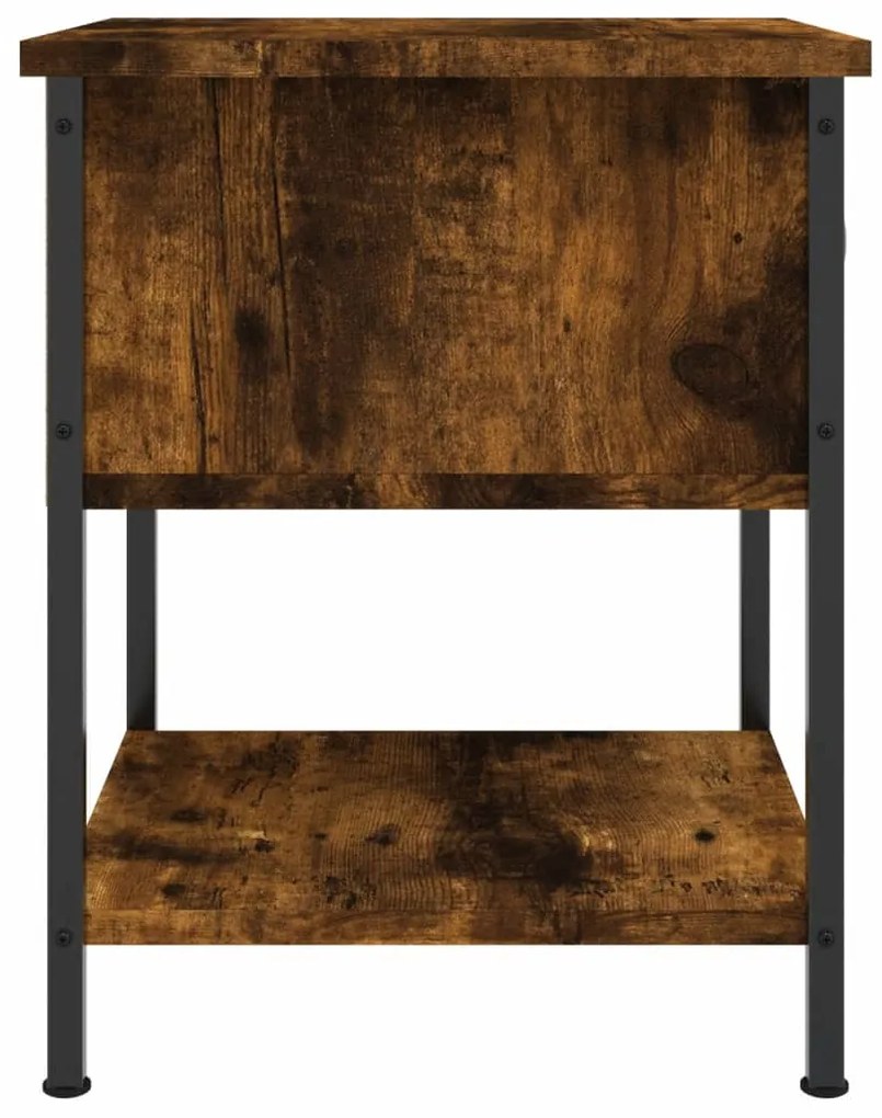 Mesa cabeceira 34x35,5x45 cm derivados madeira carvalho fumado