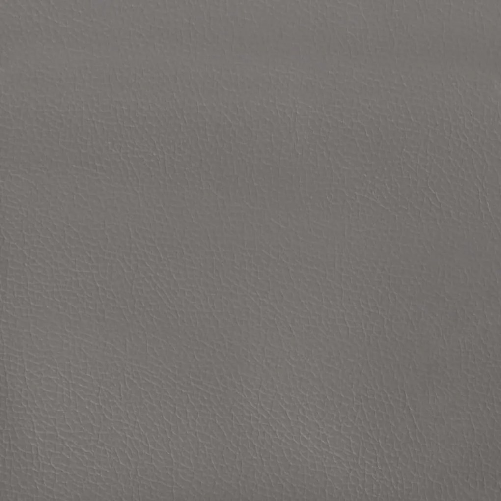 Cabeceira cama c/ abas couro artif. 83x23x118/128 cm cinzento