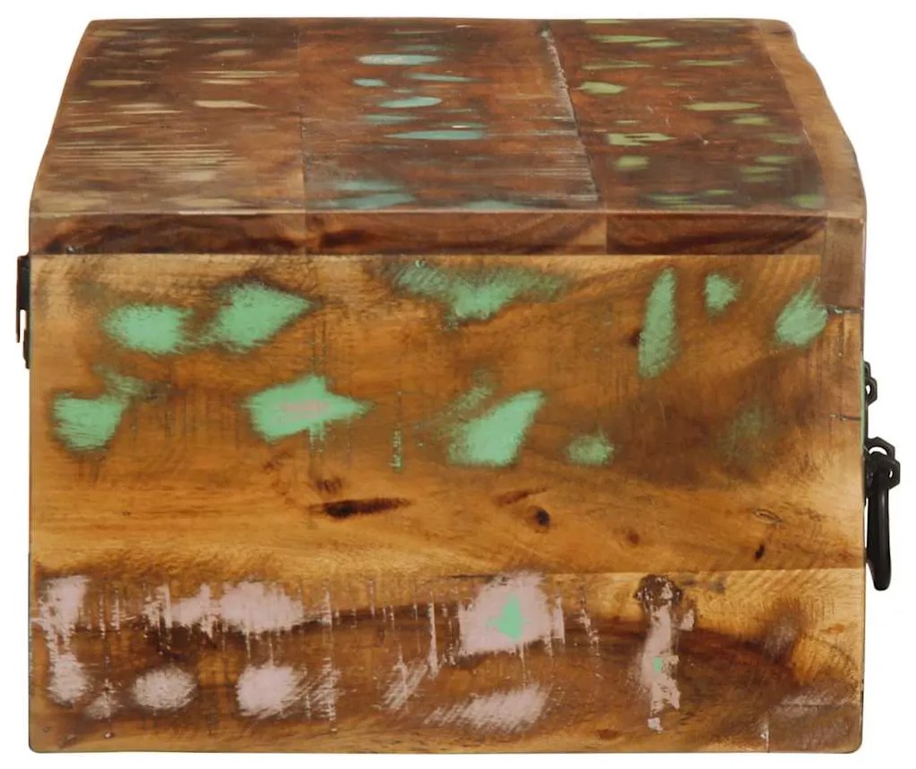 Armário de TV para parede 100x30x19cm madeira recuperada maciça