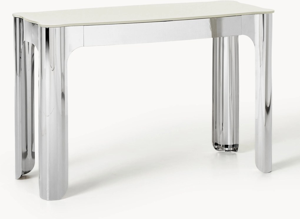 Mesa de consola com tampo de vidro Georgia