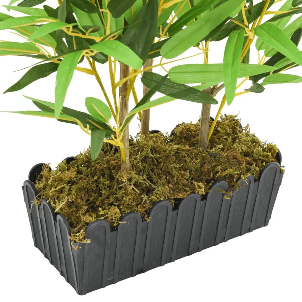 Árvore de bambu artificial 500 folhas 80 cm verde