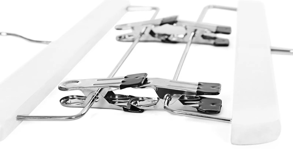 Cabides para calças de 8 unidades 35,5 x 16,2 cm branco