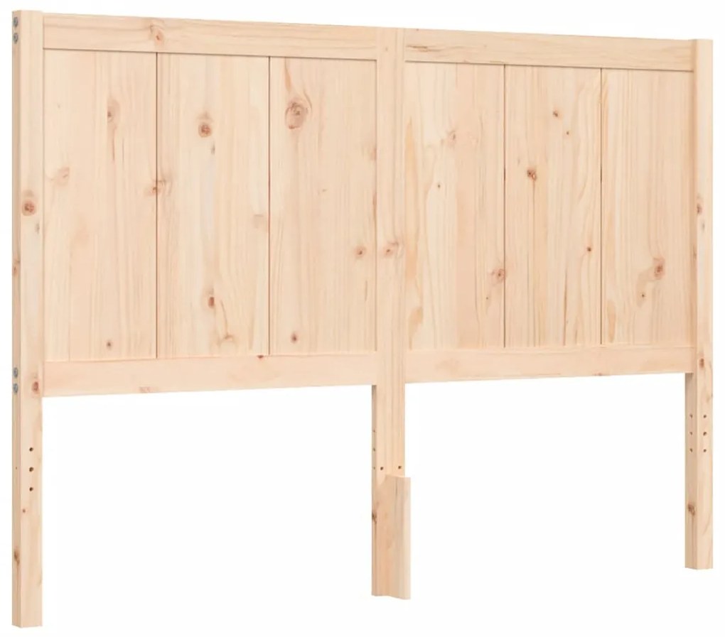 Estrutura de cama com cabeceira 120x200 cmmadeira maciça