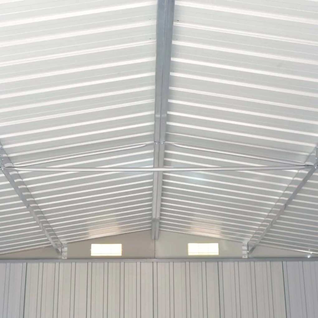 Abrigo de jardim 257x779x181 cm aço galvanizado verde