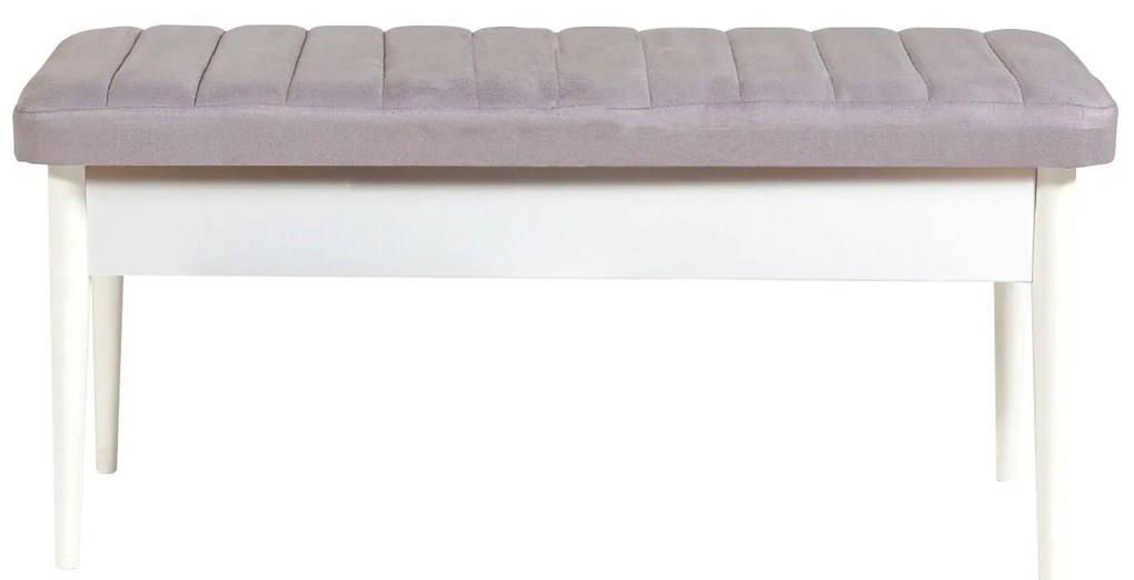 Conjunto de Mesa de Jantar Extensível e Cadeiras Vina – Branco – Mesa