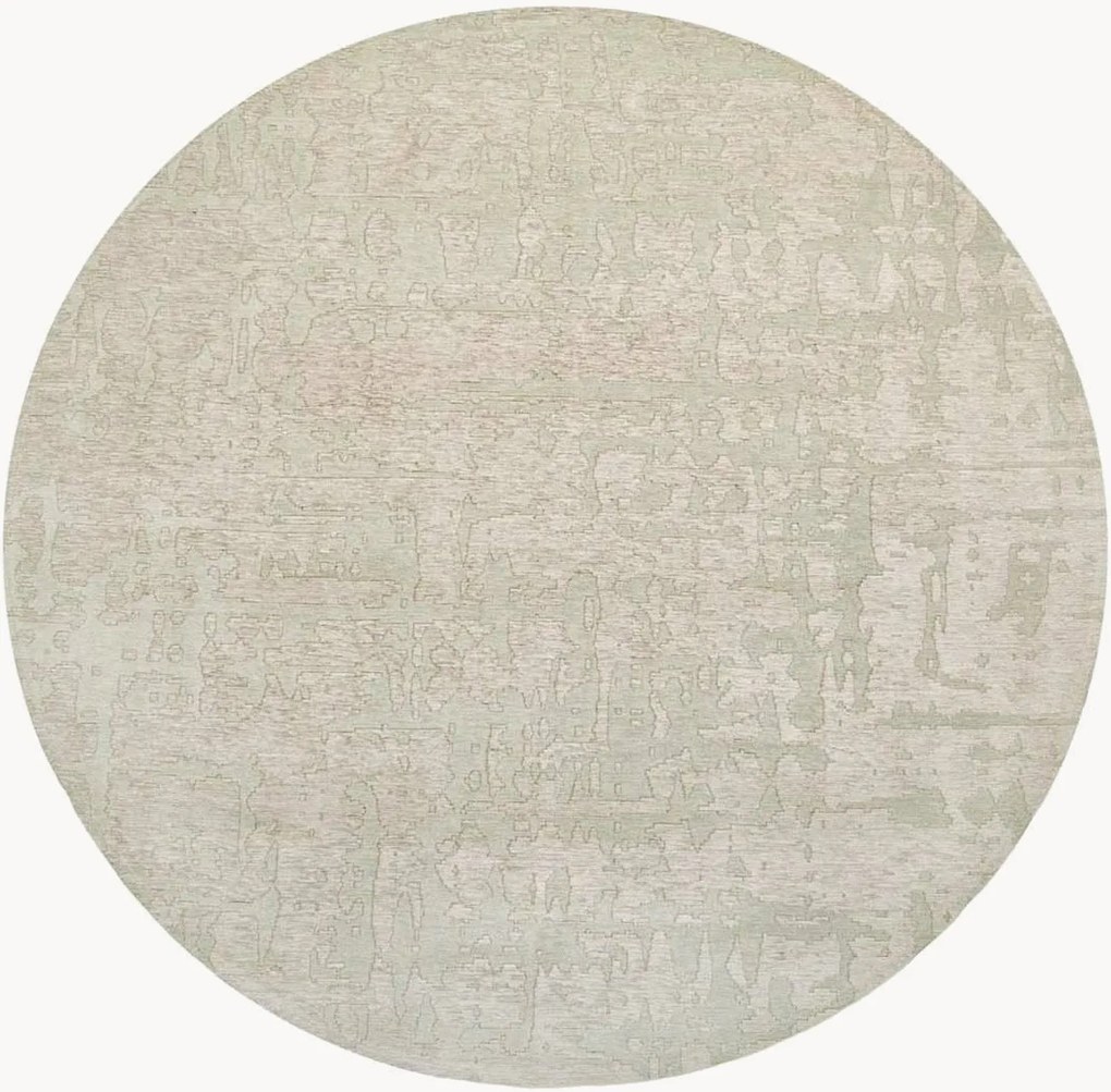 Tapete redondo lavável em jacquard para interior e exterior Baobab