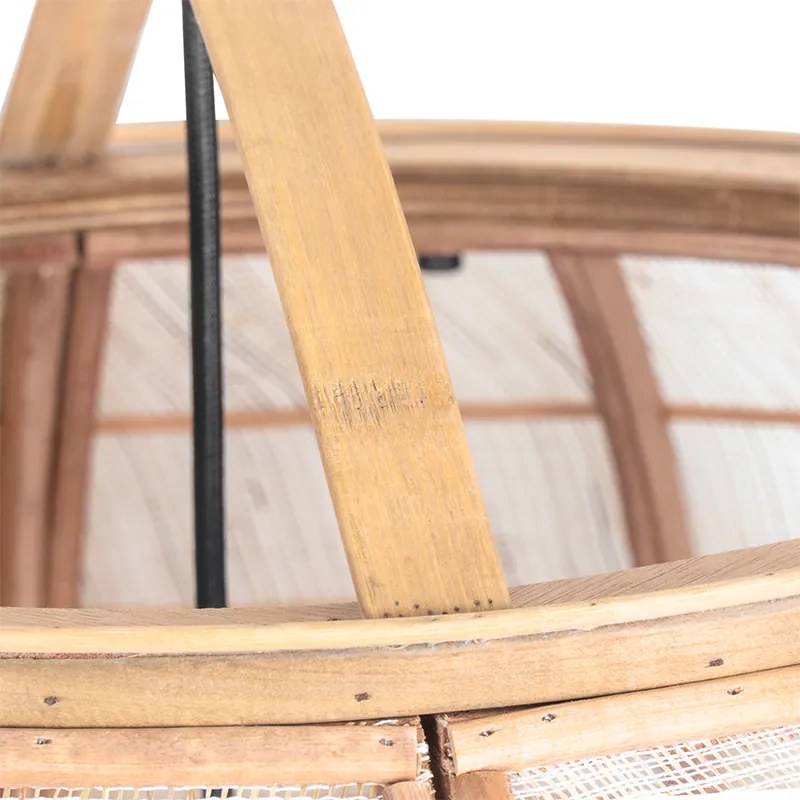 Candeeiro suspenso inteligente castanho 58 cm Incl. Wifi G95 - Pascal