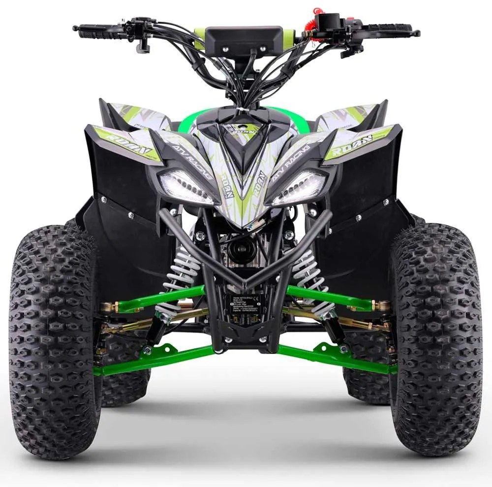 MINI MOTO 4 GASOLINA PARA CRIANÇAS 125cc Roan Ratte R8 automático Verde