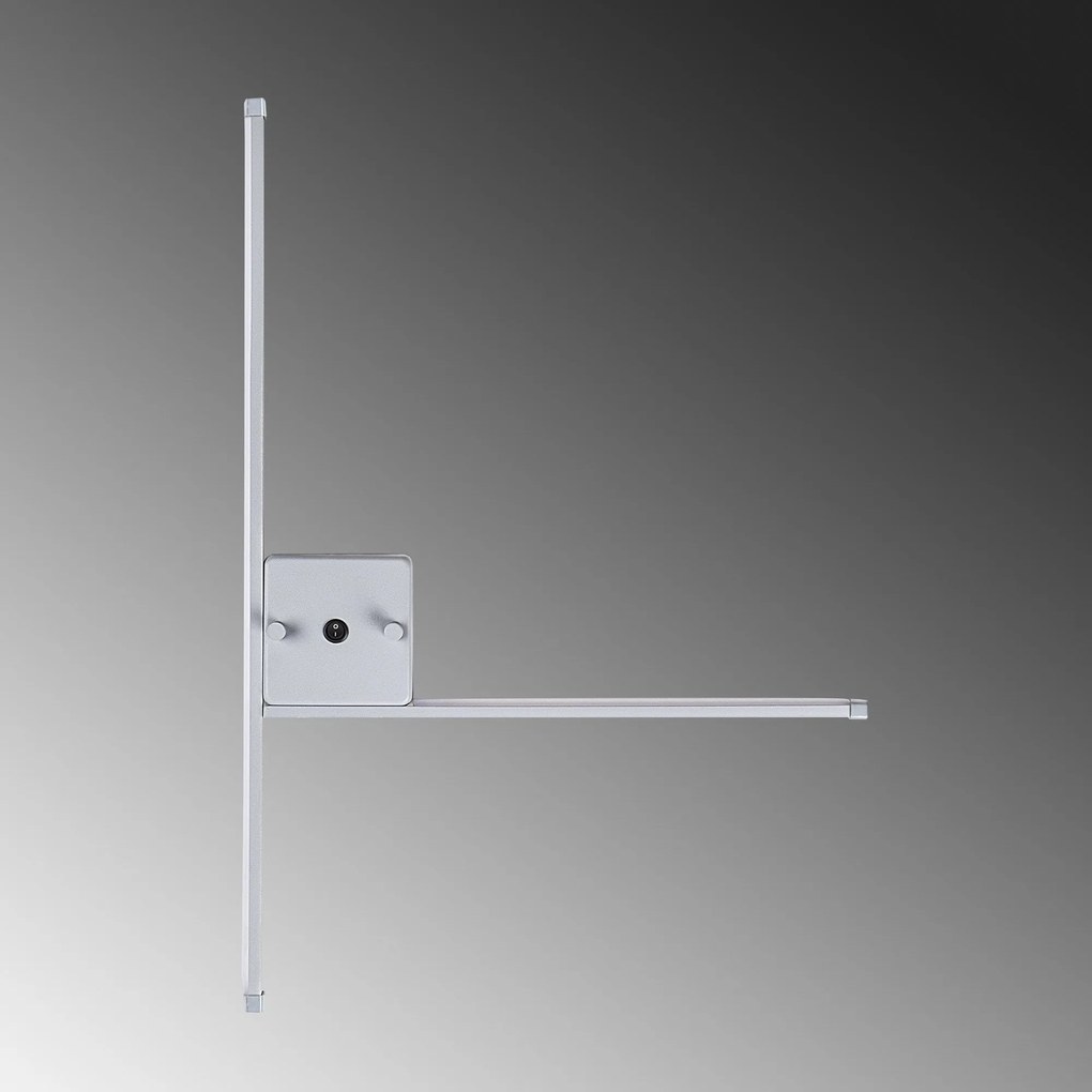 Lâmpada de Parede Sarf - Cinzenta - 61cm x 42cm x 3cm