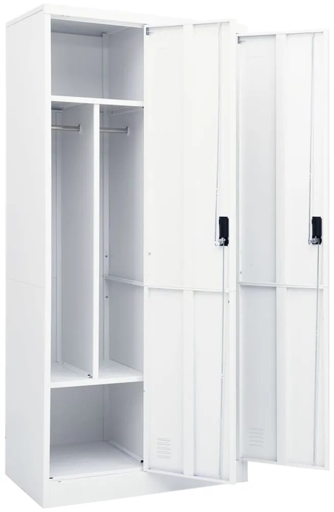 Roupeiro 80x50x180 cm aço branco