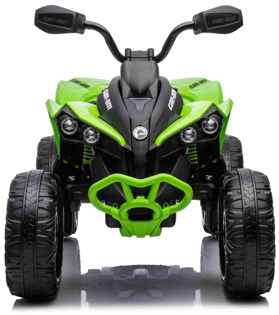 Moto 4 elétrica Crianças 24V 2x200W Maverick ATV, Rodas de EVA, Assento de couro Verde