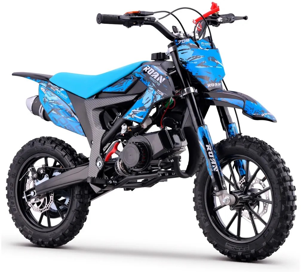 MINI MOTO PARA CRIANÇAS MiniCross Roan 709 gasolina 49cc 4.5CV AZUL