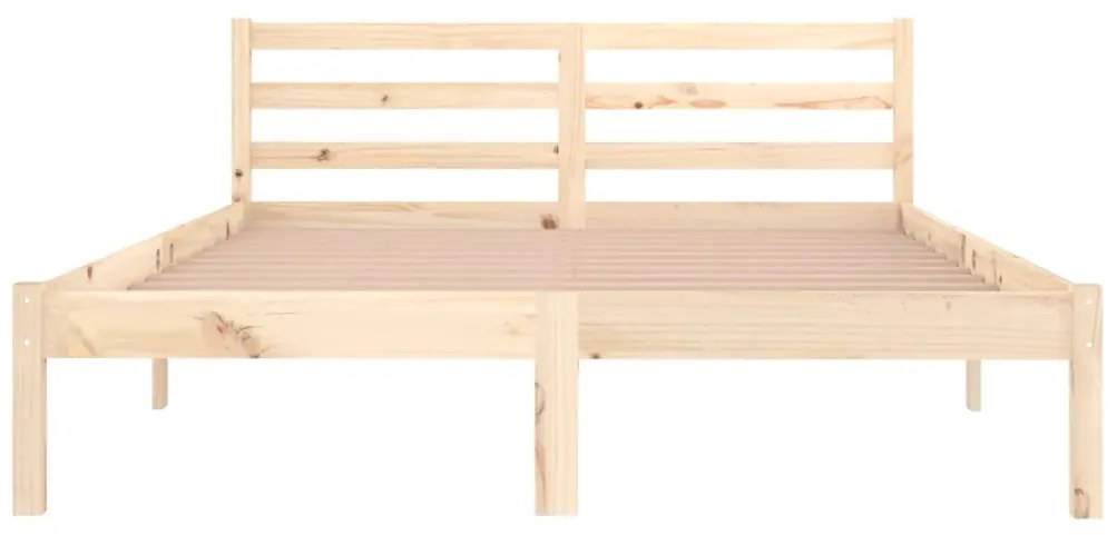 Estrutura de cama 140x200 cm pinho maciço