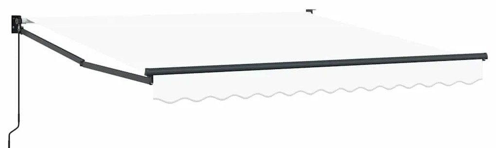 Toldo Retrátil Manual Branco 300x250 cm