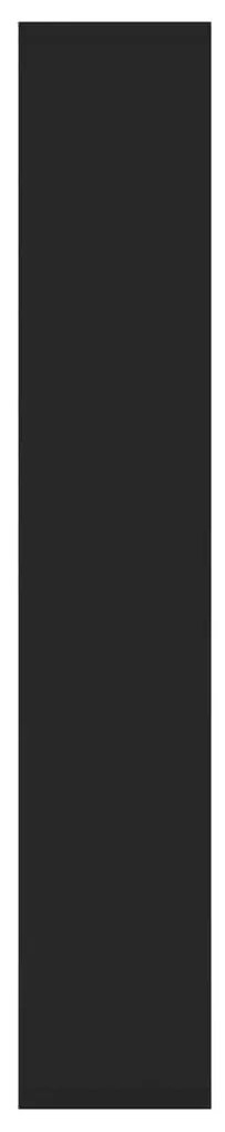 Estante de parede 36x16x90 cm derivados de madeira preto