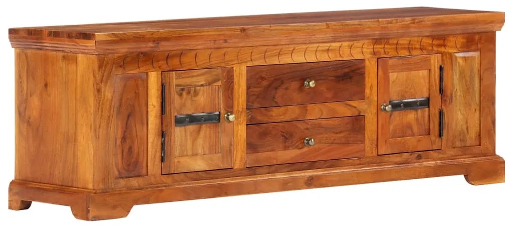 Móvel de TV 119x30x40 cm madeira de acácia maciça