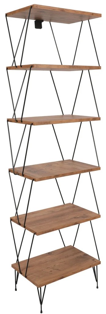 Estante Balaban – Cor Pinho – 46 cm x 165 cm x 30 cm