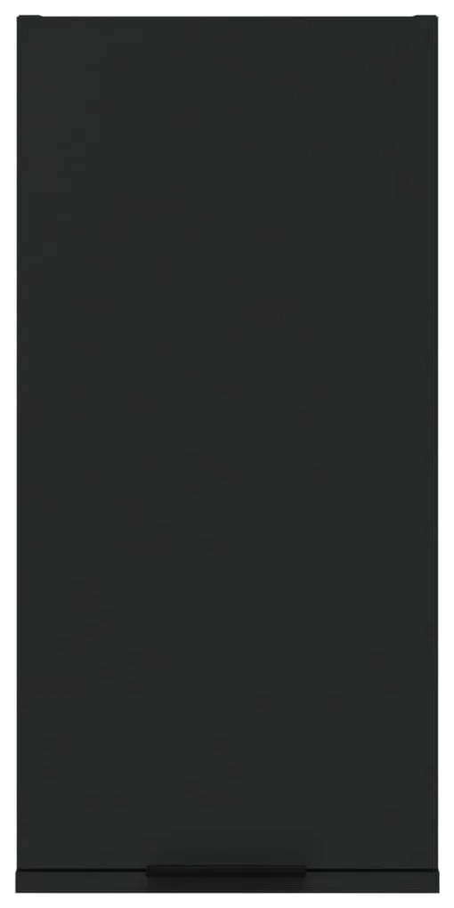 Armário de parede casa de banho 32x20x67 cm preto
