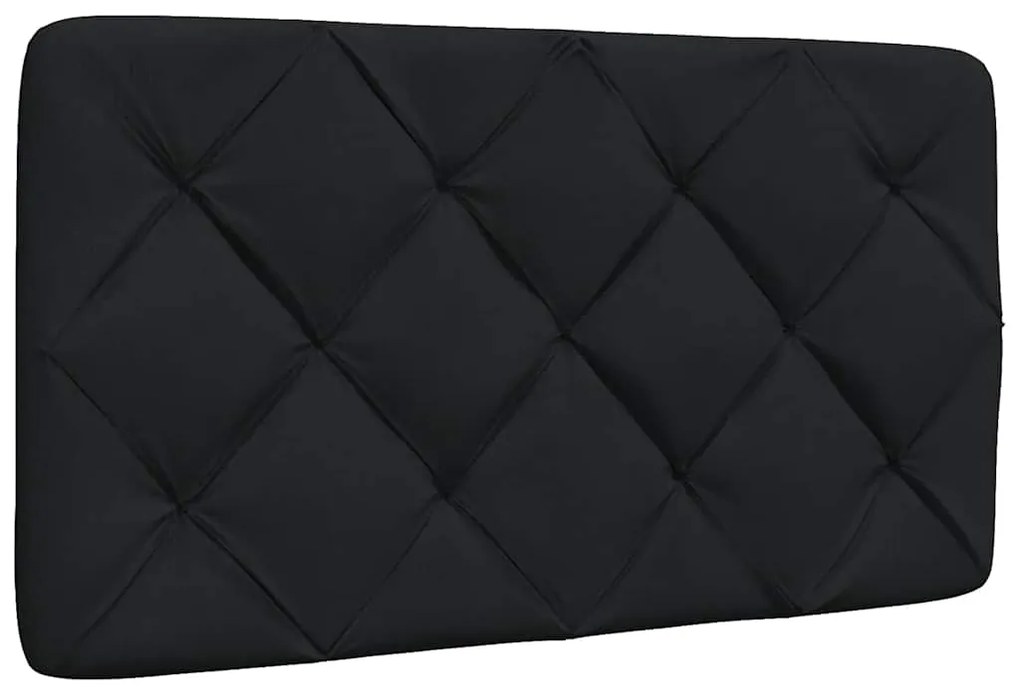 Estrutura de cama com LED sem colchão 90x190 cm tecido preto