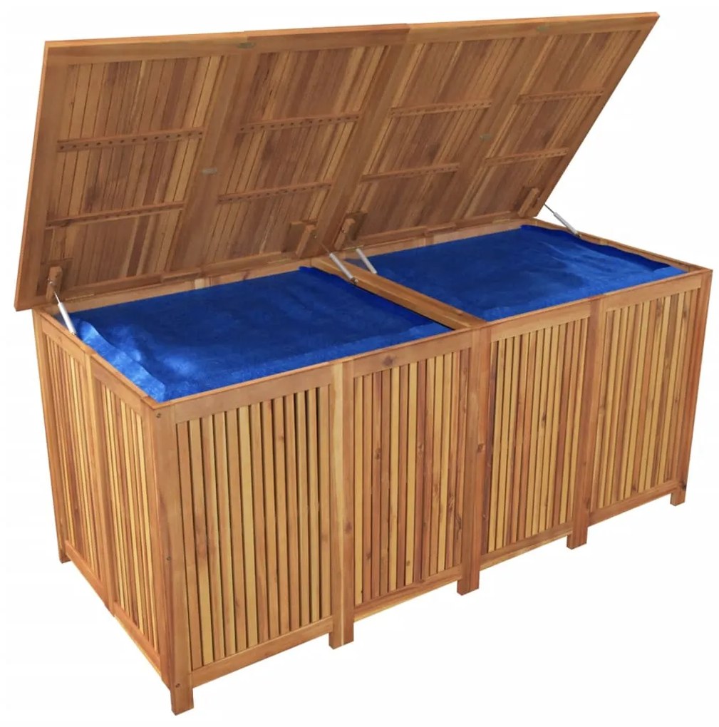 Caixa de arrumação para jardim 175x80x75 cm acácia maciça