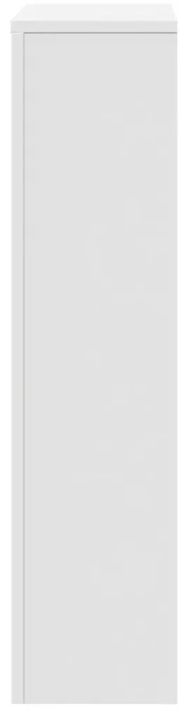 Cobertura de radiador 104x20x82 cm derivados de madeira branco