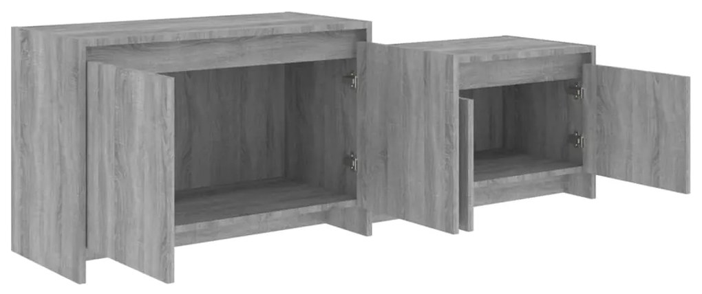 Móvel p/ TV 146,5x35x50 cm derivados de madeira sonoma cinza
