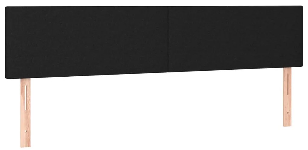 Cama boxspring com colchão 120x190 cm tecido preto