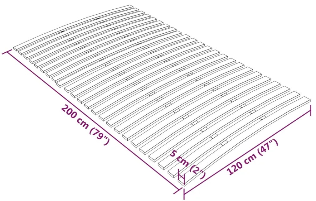 Estrado de ripas com 24 ripas 120x200 cm