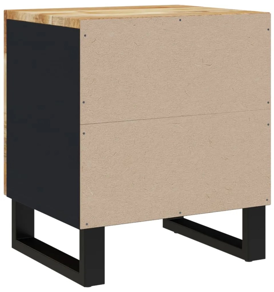 Mesas de cabeceira 2 pcs 40x33x46 cm madeira mangueira maciça