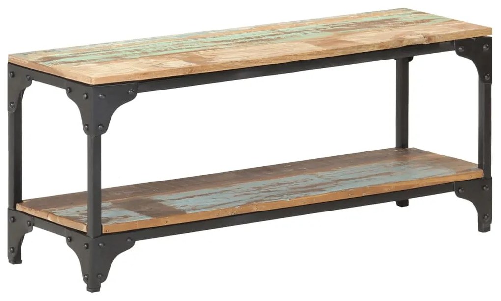 Mesa de centro 90x30x40 cm madeira recuperada maciça