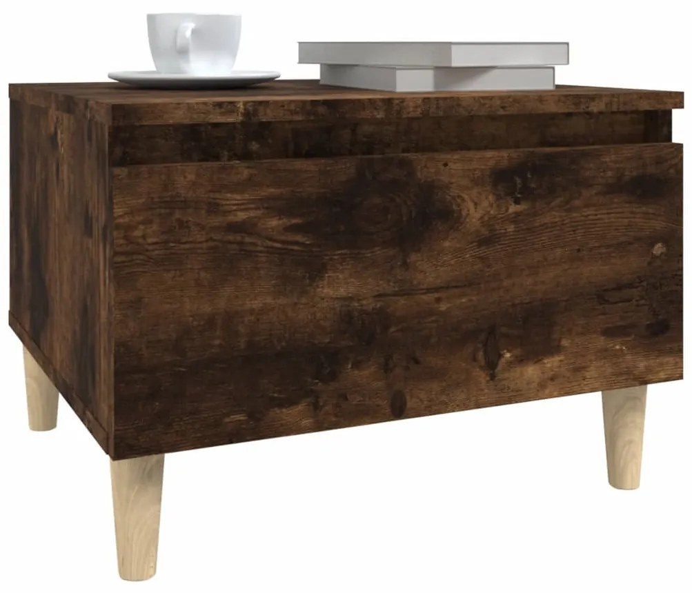 Mesa de apoio 50x46x35 cm derivados de madeira carvalho fumado