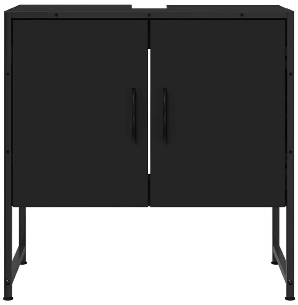 Móvel para lavatório 60x33x60 cm derivados de madeira preto