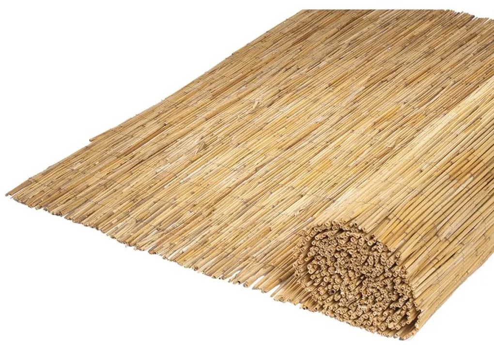 Nature Tapete de jardim 1x5 m bambu/caniço