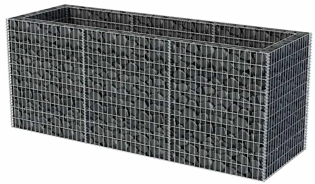 Canteiro elevado/cesto gabião 270x90x100 cm aço