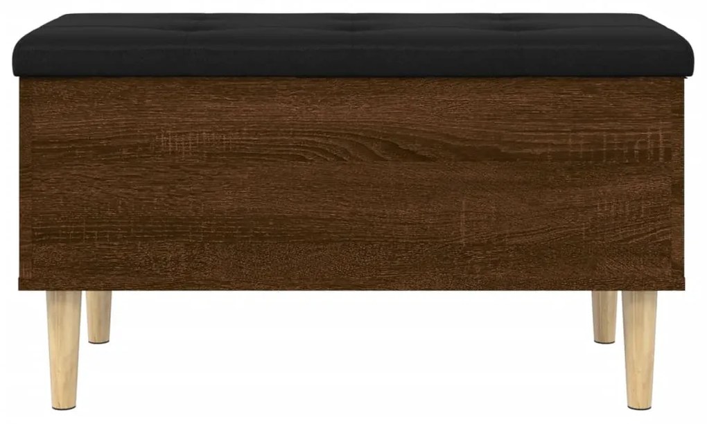 Banco arrumação 82x42x46 cm derivados madeira carvalho castanho