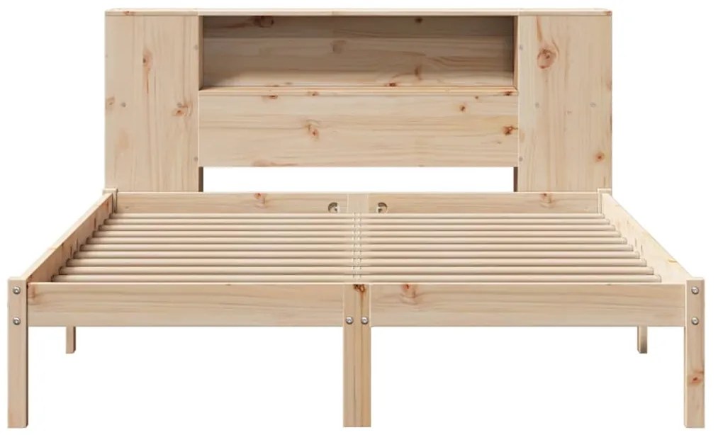 Cama com estante sem colchão 120x200 cm pinho maciço