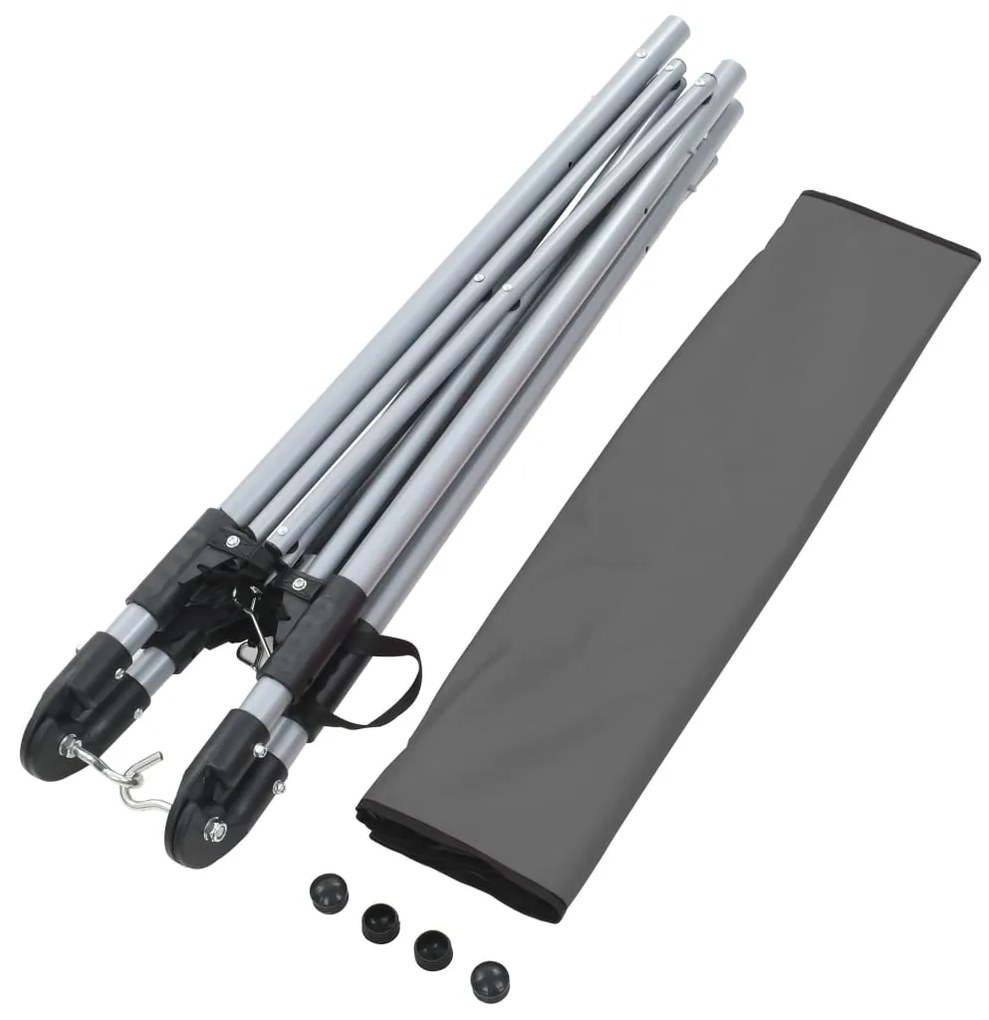 Rede com suporte dobrável cinzento