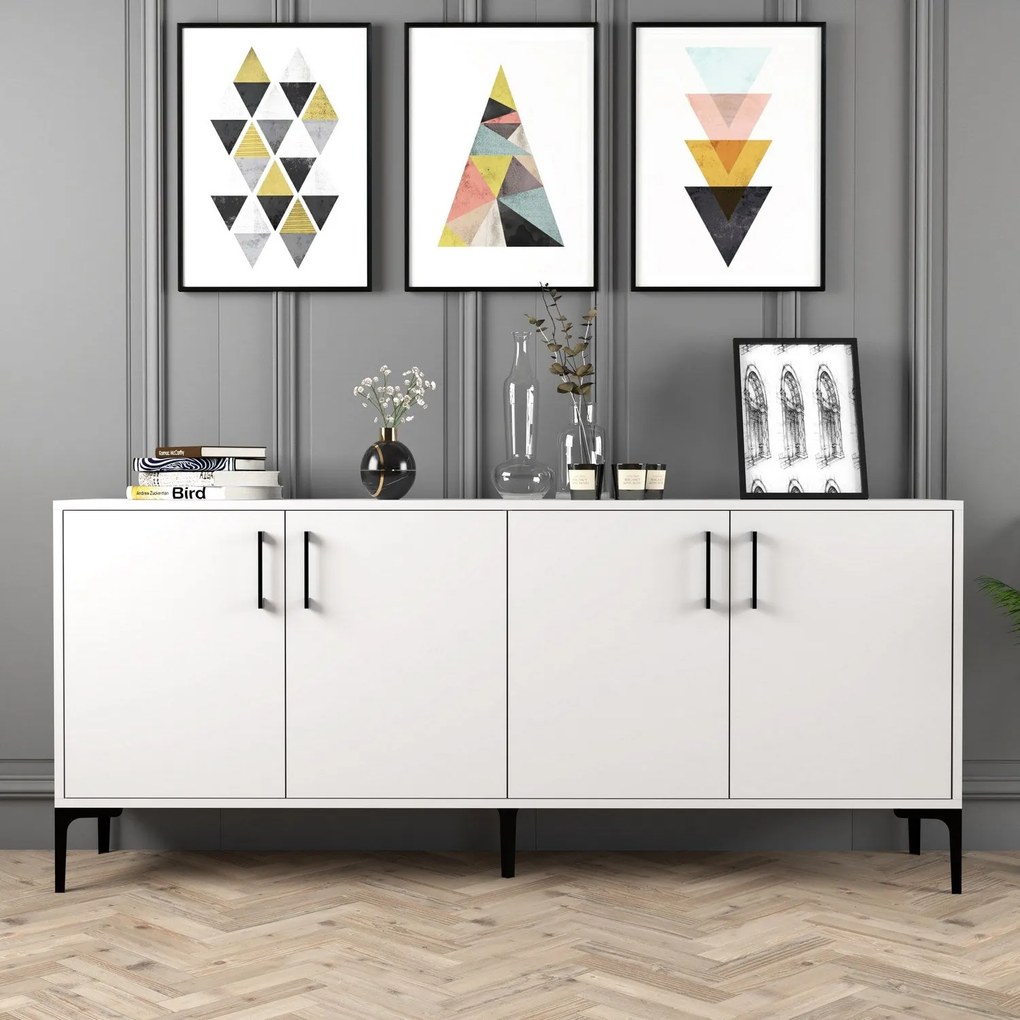 Console Kiev – Branco – 180x78x35 cm