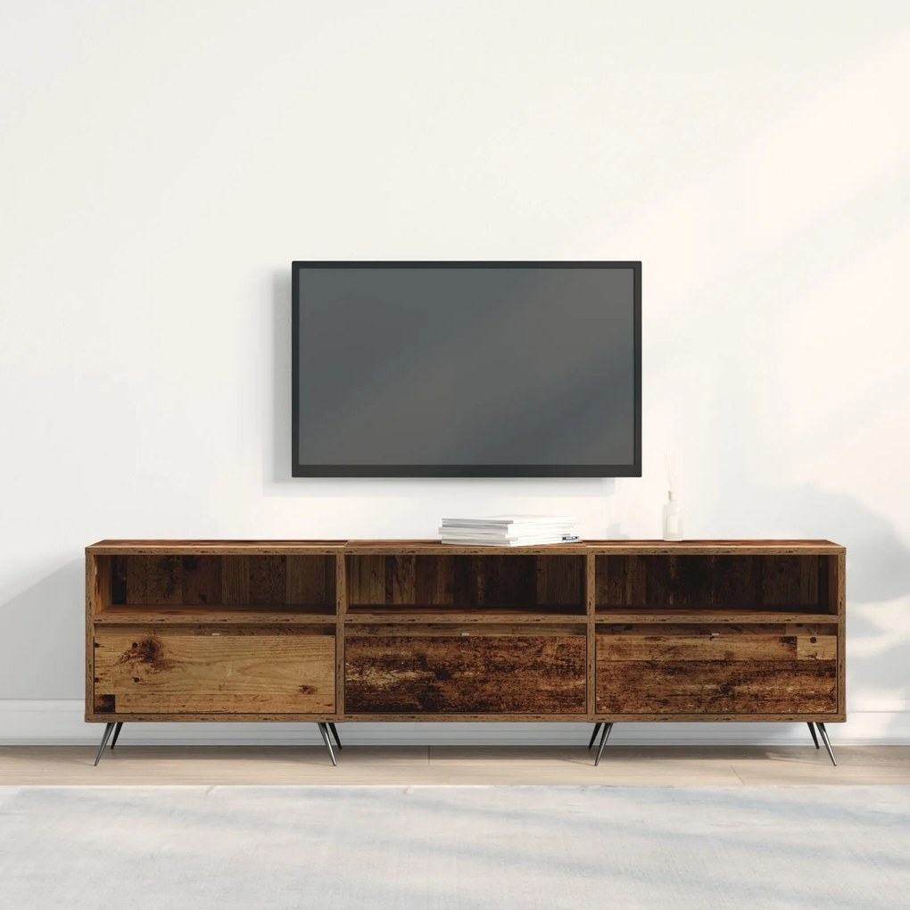 Gabinete de TV Madeira Velha 150x30x44,5 cm Madeira Engenharia