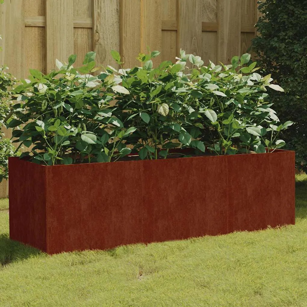824520 vidaXL Canteiro elevado de jardim 120x40x40 cm aço corten