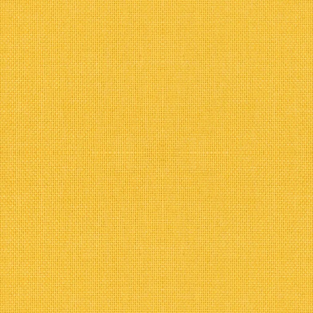 Cadeiras de jantar giratórias 2 pcs tecido amarelo mostarda