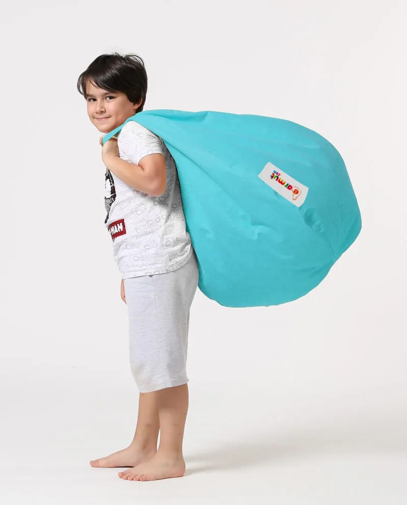 Puff de Jardim Premium Kids – Turquesa – 60x60x25 cm | Tribo Home