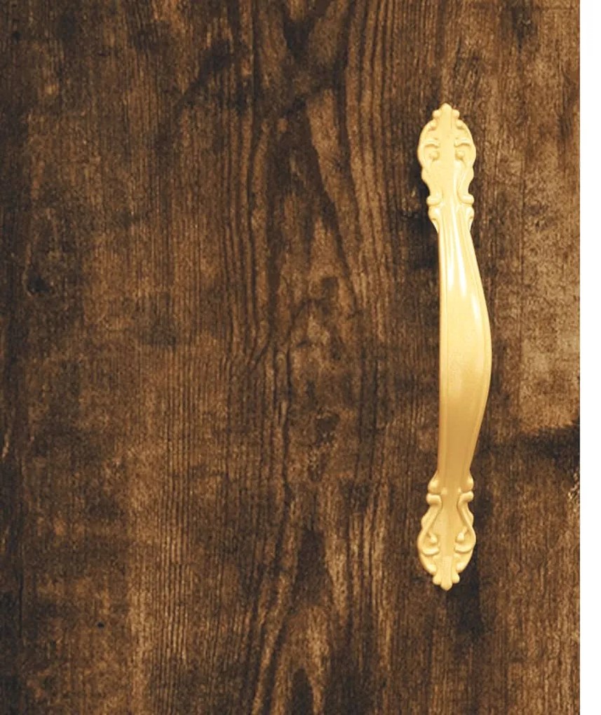 Armário de parede 69,5x34x90 cm deriv. madeira carvalho fumado