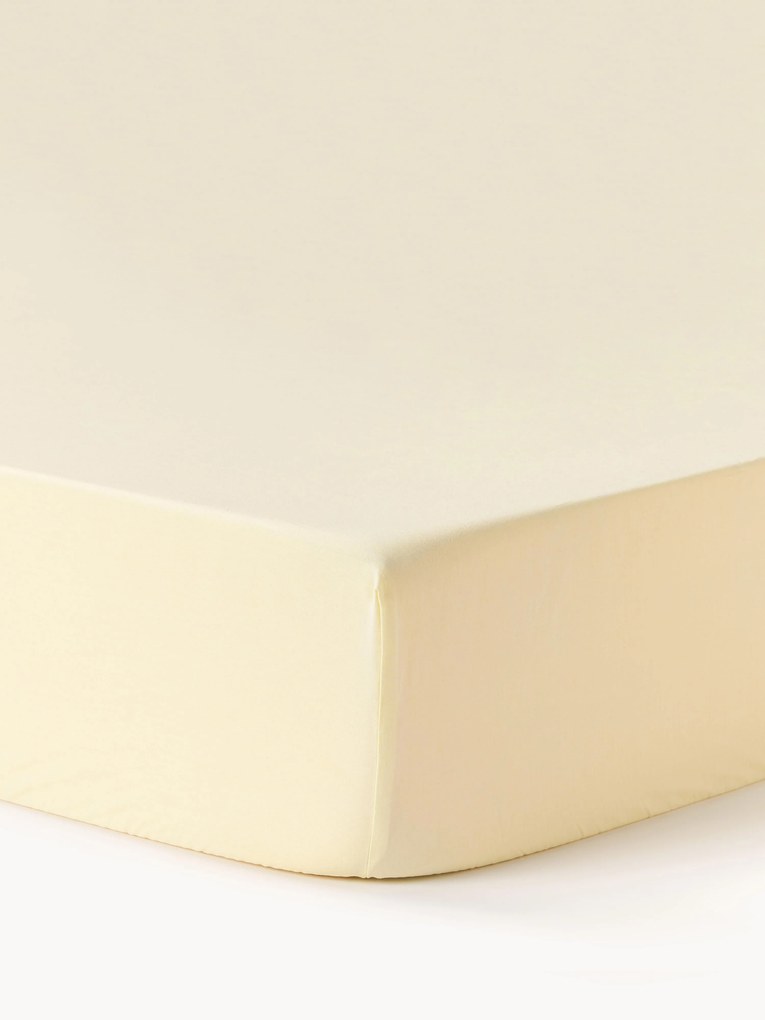 Lençol elástico em percal de algodão para topper Elsie