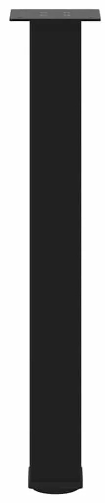 Pés de mesa de console 4 peças, preto, 72-74 cm, aço