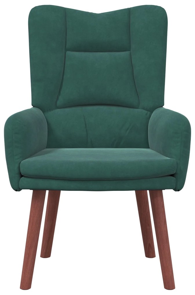 Poltrona Relaxante Veludo Verde Escuro