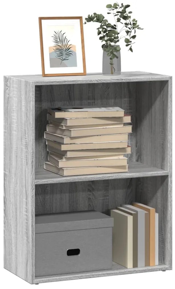 vidaXL Estante 60x30x77 cm derivados de madeira cinzento sonoma