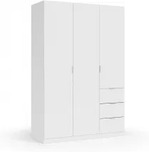 Roupeiro 3 Portas e 3 Gavetas LISBOA Branco