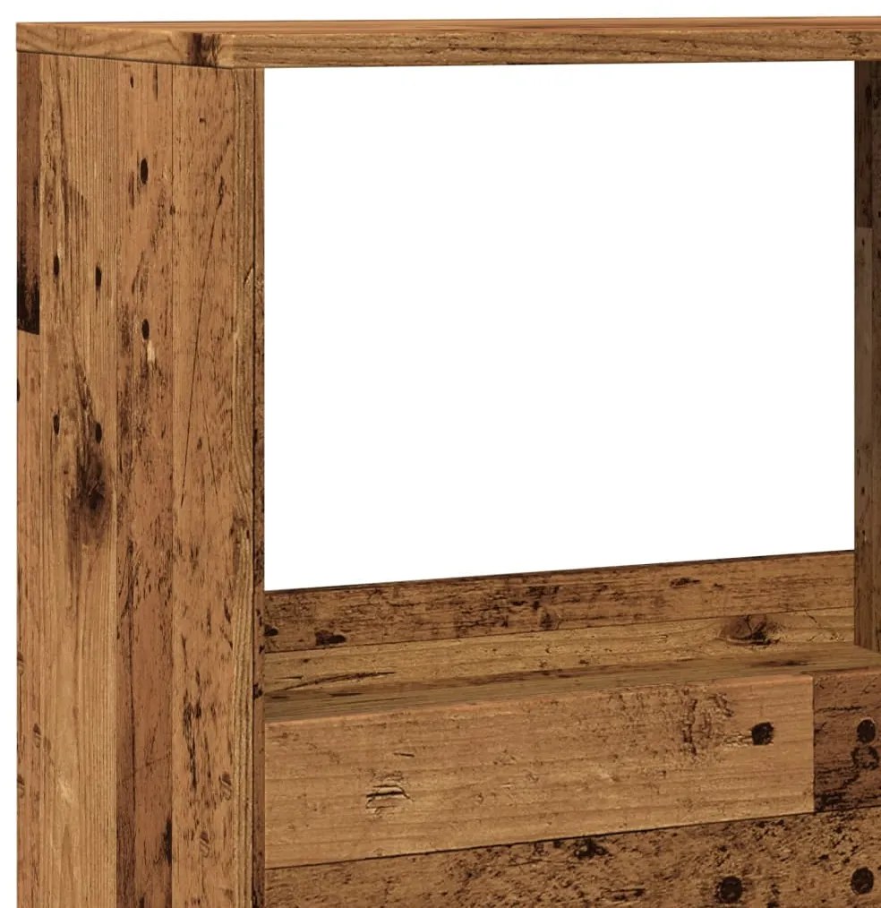 Estante 100x33x155,5 cm derivados de madeira madeira velha