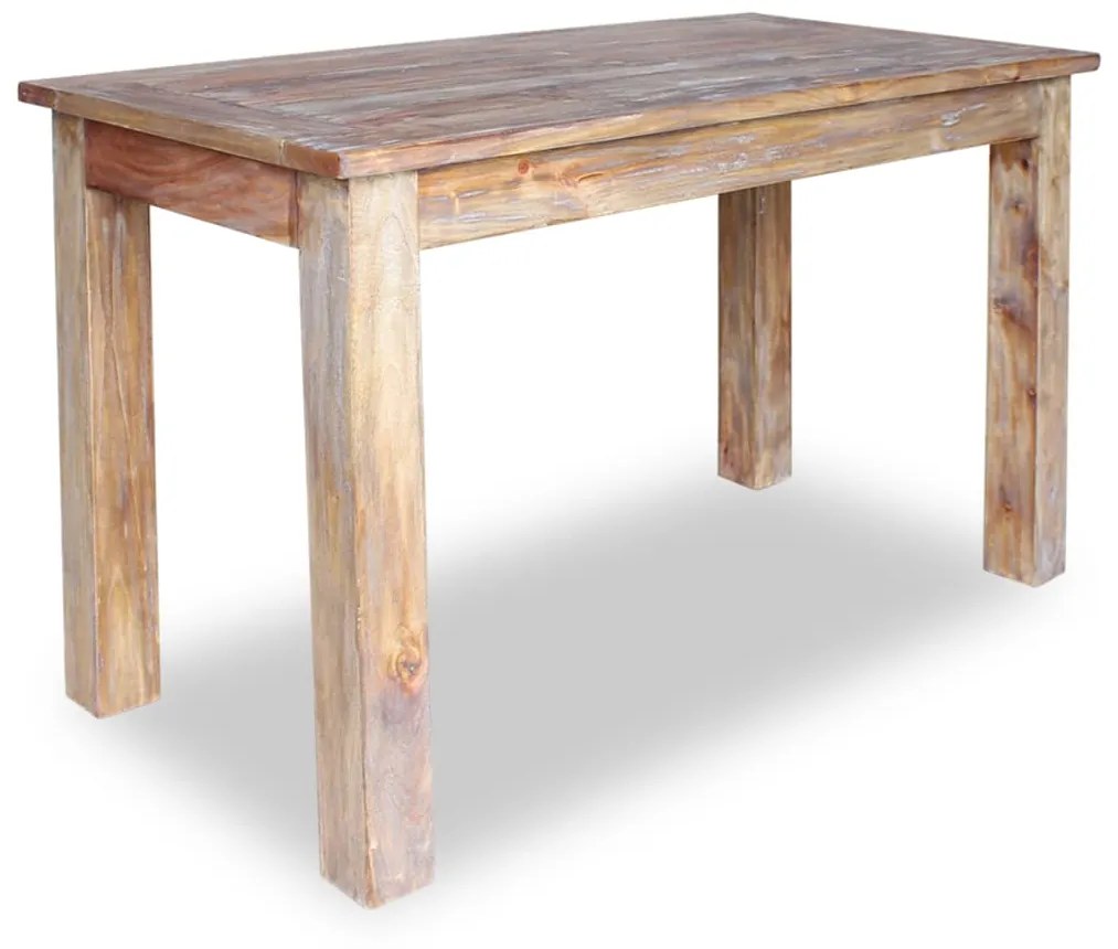 244496 vidaXL Mesa de jantar madeira reciclada maciça 120x60x77 cm